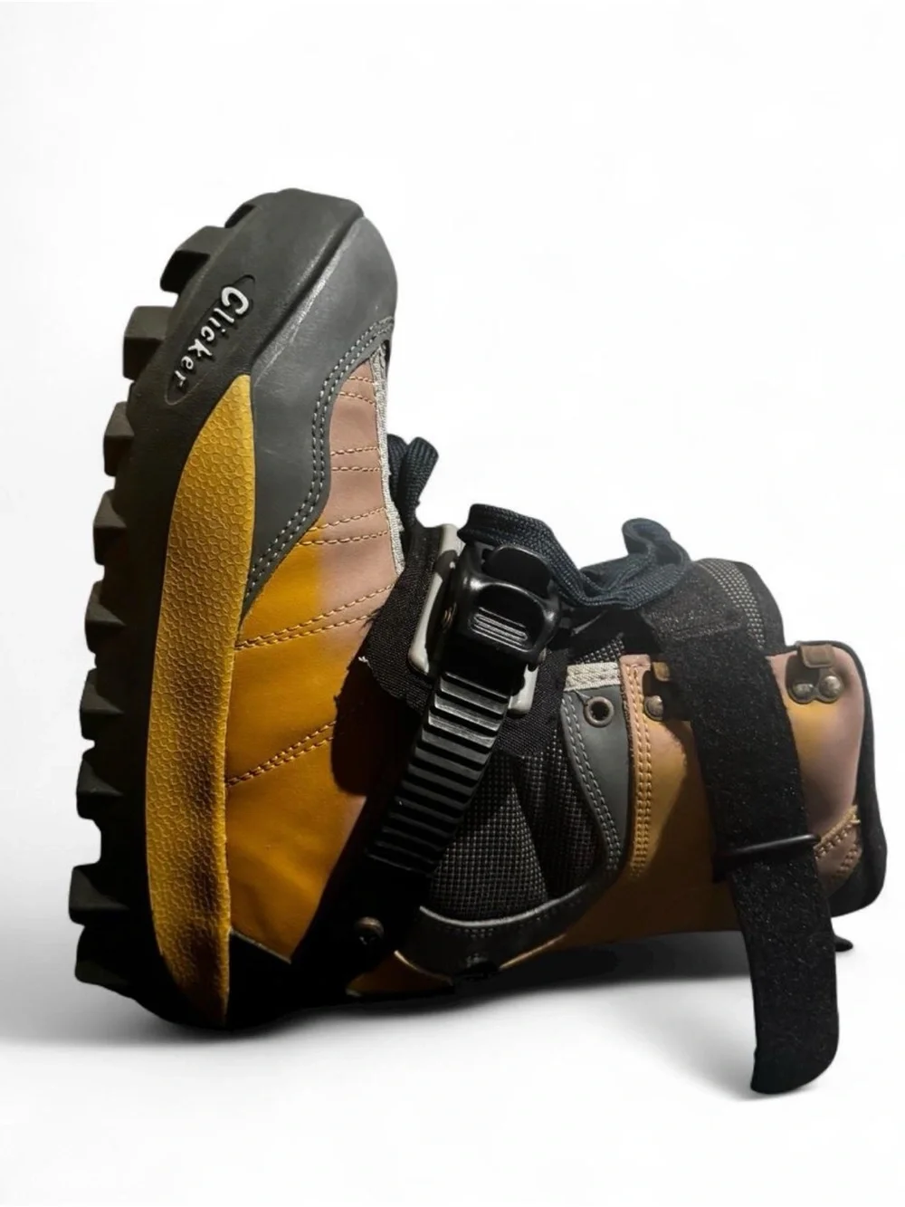 Shimano Yellow and Gray Men's Clicker Boots